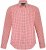 JP1880 Modern Fit Button-Down Collar Long Sleeve Check Shirt Light Red - Srajce - Moške srajce za Močnejše Postave
