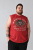 Kam Jeans 5763 Hawaii Surf Vest Sleeveless T-Shirt Washed Red - Kratke Majice - Moške kratke majice za močnejše postave