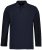 JP1880 799230 Polo majica z dolgimi rokavi Temno modra - Polo majice - Moške Polo Majice za Močnejše Postave