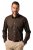 JP1880 Shirt Business Long Sleeve Brown - Srajce - Moške srajce za Močnejše Postave