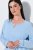 Ulla Popken 810581 Spalna srajca s čipko Svetlo modra - Spalne srajce - 