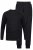 JP1880 Two-piece Pyjamas Long Sleeve and Long Trousers Black - Spodnje perilo & kopalne hlače - Moško Spodnje Perilo za močnejše postave