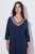 Ulla Popken 815333 Spalna srajca Temno modra - Spalne srajce - 
