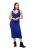 Ulla Popken 817591 Pletena obleka z V-izrezom Modra - Pletene obleke - 