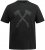 JP1880 Double Axe Design & Vintage Look T-Shirt Black - Kratke Majice - Moške kratke majice za močnejše postave