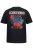 JP1880 Scorpions Blackout Graphic Comfort Fit Band T-Shirt Black - Kratke Majice - Moške kratke majice za močnejše postave