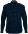 JP1880 Modern Fit Buttoned Collar Cotton Shirt Navy Blue - Srajce - Moške srajce za Močnejše Postave