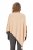 Ulla Popken Knit Pointed Hem Poncho Nature Melange - Puloverji & jopice - 