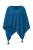 Ulla Popken Knit Pointed Hem Poncho Cerulean - Puloverji & jopice - 