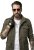JP1880 Field Jacket with Badges Vintage Look TALL Moss Green - TALL jakne - TALL jakne za visoke moške