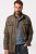 JP1880 Field Jacket with Badges Vintage Look TALL Moss Green - TALL jakne - TALL jakne za visoke moške