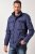 JP1880 Field Jacket with Badges Vintage Look Light Azure Blue - Jakne - Moške bunde za Močnejše Postave