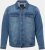 JP1880 826234 Jeans jakna z naprsnimi žepi Denim modra - Jakne - Moške bunde za Močnejše Postave