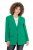 Ulla Popken 826487 Oversize suknjič z žepi s pokrovom Smaragdno zelena - Blazer - Blazerji v velikih velikostih za ženske