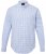 JP1880 Modern Fit Button-Down Collar Long Sleeve Check Shirt Light Blue - Srajce - Moške srajce za Močnejše Postave