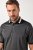 JAY-PI Quickdry Two-Tone Golf Poloshirt Black - Polo majice - Moške Polo Majice za Močnejše Postave