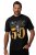 JP1880 AC/DC Graphic Band T-Shirt Black - Kratke Majice - Moške kratke majice za močnejše postave