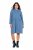 Ulla Popken 834536 Športna obleka s kapuco Denim modra - Športne obleke - 