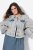 Ulla Popken 835486 Jeans jakna s širokimi rokavi Denim modra - Jakne - Jakne za ženske v velikih številkah