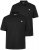 Men+ 258 Polo majica Črna 2 kosa - Polo majice - Moške Polo Majice za Močnejše Postave