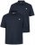Men+ 258 Polo majica Temno modra 2 kosa - Polo majice - Moške Polo Majice za Močnejše Postave