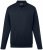 Men+ 274 Polo majica z dolgimi rokavi bellyfit Temno modra - Polo majice - Moške Polo Majice za Močnejše Postave