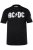 JP1880 AC/DC Classic Logo Band T-Shirt Black - Kratke Majice - Moške kratke majice za močnejše postave