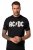 JP1880 AC/DC Classic Logo Band T-Shirt Black - Kratke Majice - Moške kratke majice za močnejše postave