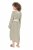 Ulla Popken 838120 Vzorčasta obleka z V-izrezom Svetlo zelena - Mini obleke - Mini obleke za ženske večjih velikosti