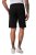 JP1880 Bermuda Sweatshorts Stomach Fit Black - Trenirke & kratke trenirke - Moške Trenirke za Močnejše Postave