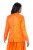 Ulla Popken 839607 Satenast suknjič s potiskom Svetlo oranžna - Blazer - Blazerji v velikih velikostih za ženske