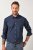 JP1880 Shirt Long Sleeve Kent Collar Navy - Srajce - Moške srajce za Močnejše Postave