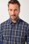 JP1880 Checked Shirt Long Sleeve Kent Collar Anthracite - Srajce - Moške srajce za Močnejše Postave
