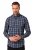 JP1880 Checked Shirt Long Sleeve Kent Collar Anthracite - Srajce - Moške srajce za Močnejše Postave