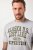JP1880 T-shirt Short Sleeve Chest Print Grey Melange - Kratke Majice - Moške kratke majice za močnejše postave