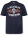 JP1880 T-Shirt Short Sleeve Chest Print Navy - Kratke Majice - Moške kratke majice za močnejše postave