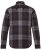 JP1880 Shirt Flannel Long Sleeve Dark Brown - Srajce - Moške srajce za Močnejše Postave
