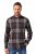 JP1880 Shirt Flannel Long Sleeve Dark Brown - Srajce - Moške srajce za Močnejše Postave