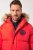 JP1880 Parka Quilted Faux Fur Hood Red - Jakne - Moške bunde za Močnejše Postave