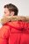 JP1880 Parka Quilted Faux Fur Hood Red - Jakne - Moške bunde za Močnejše Postave