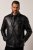 JP1880 Leather Jacket Finest Lamb Nappa Black - Jakne - Moške bunde za Močnejše Postave