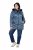 Ulla Popken 842013 Prešita jakna Denim modra - Jakne - Jakne za ženske v velikih številkah