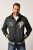 JP1880 Blouson Velour with Chest Embroidery Dark Green - Jakne - Moške bunde za Močnejše Postave