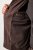 JP1880 Jacket Buffed Nubuck Lamb Leather Brown - Jakne - Moške bunde za Močnejše Postave