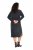 Ulla Popken 843592 Obleka z dolgimi rokavi Antracit - Pletene obleke - 
