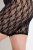 Ulla Popken 845290 Cvetlične hlačke proti drgnjenju s čipko Črna - Hlačke proti drgnjenju - 