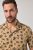 JP1880 Boxy Cuba Short Sleeve Shirt Camel - Srajce - Moške srajce za Močnejše Postave