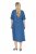 Ulla Popken 848491 Srajčna obleka Denim modra - Midi obleke - Ženske midi obleke večjih velikosti