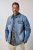 JP1880 849703 Jeans jakna z več žepi Indigo modra - Jakne - Moške bunde za Močnejše Postave