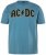 JP1880 849790 AC/DC Classic Logo Majica Turkizno modra - Majice z glasbenimi skupinami - Band majice z glasbenimi motivi